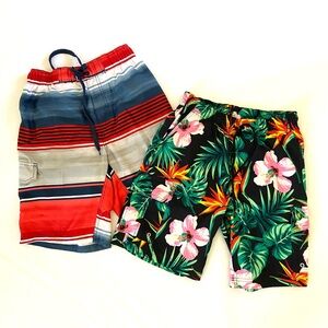 Young Men’s Swim Trunks Set, Size Men’s Small (28-30)